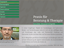 Tablet Screenshot of praxis-beratung-therapie.de
